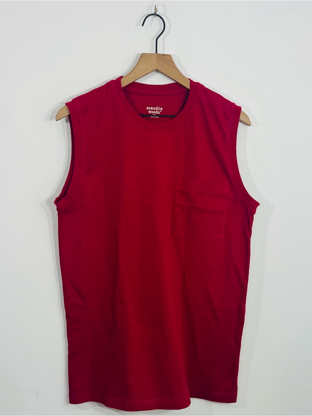 Scandia Woods Men's Small Pullover Sleeveless Outdoor Athlete Tank Front Pocket